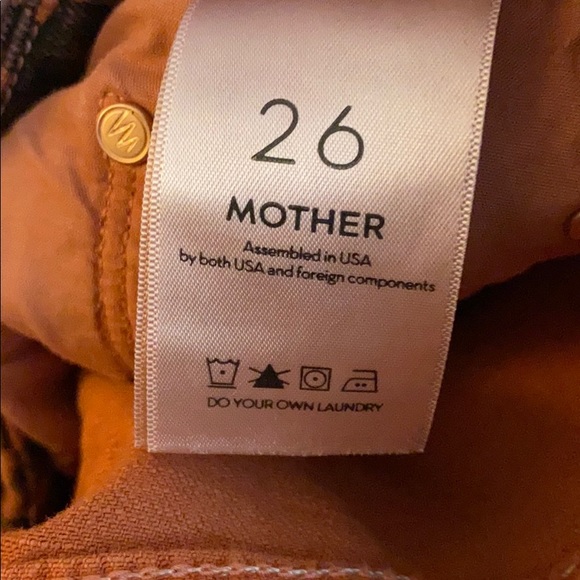 NWT MOTHER ORANGE LEOPARD PRINT HIGH WAIST JEANS - Picture 5 of 8